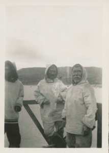 Image: Eskimo [Inuit] men living in Nain